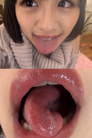 葉月もえちゃんの舌・口内自撮り（通常版＋３Ｄ）